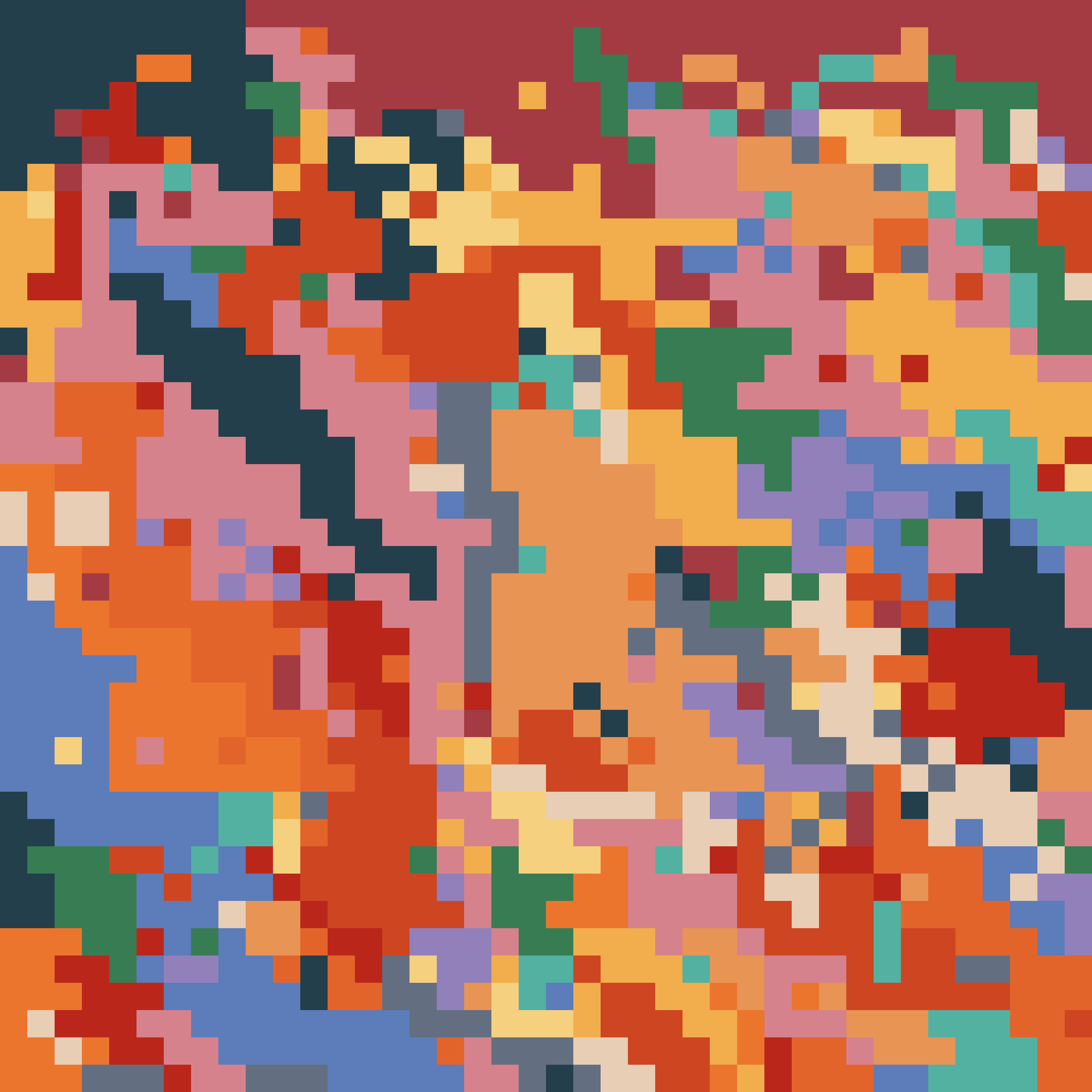 Abstract pixel-art cascade selected for the Burn 0.17.0 release.