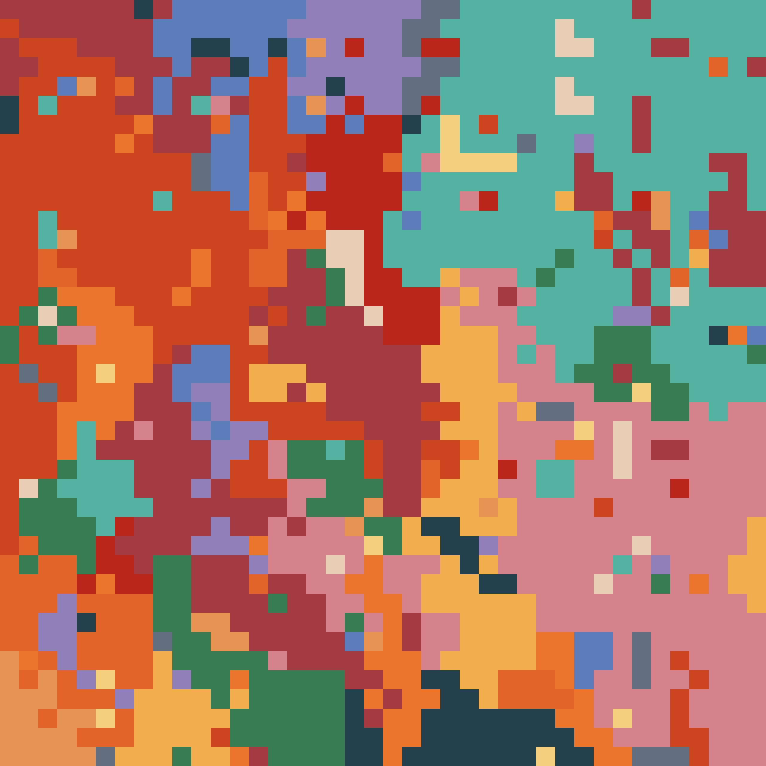 Abstract pixel-art fault selected for the post on Burn’s cross-platform GPU backend.