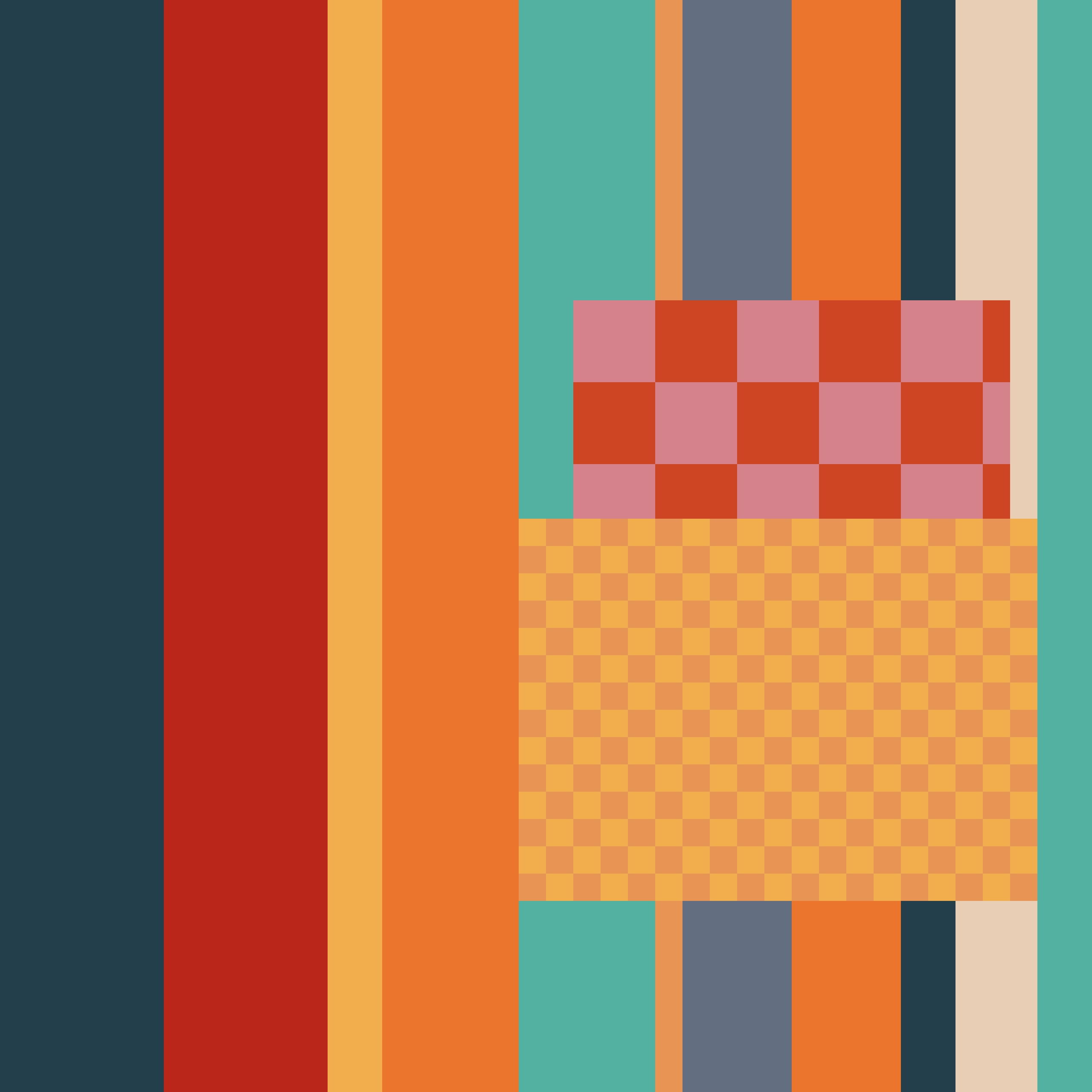 Abstract pixel-art fracture selected for the post on Burn’s faster communication channel.
