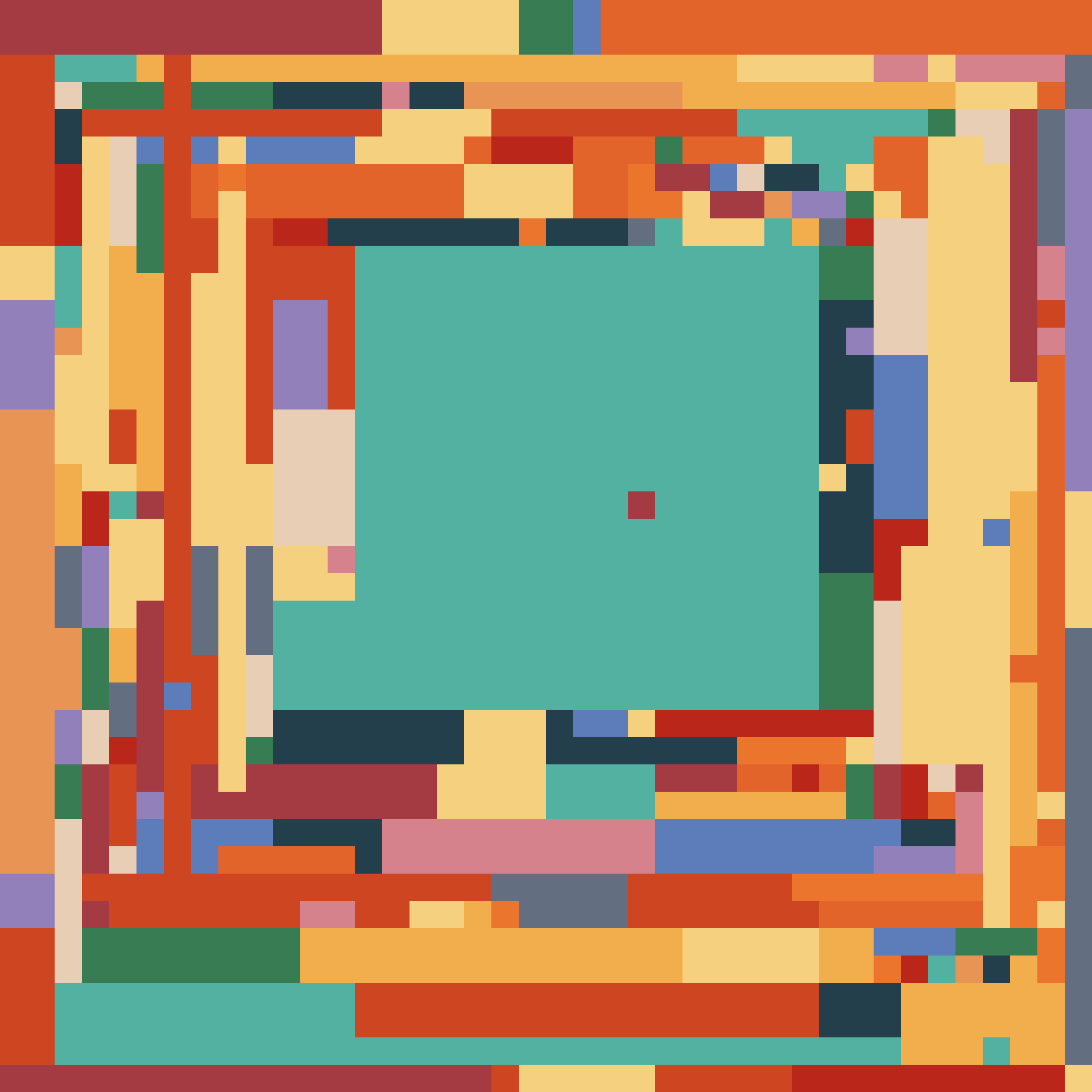 Abstract pixel-art rails selected for the Burn 0.20.0 release.