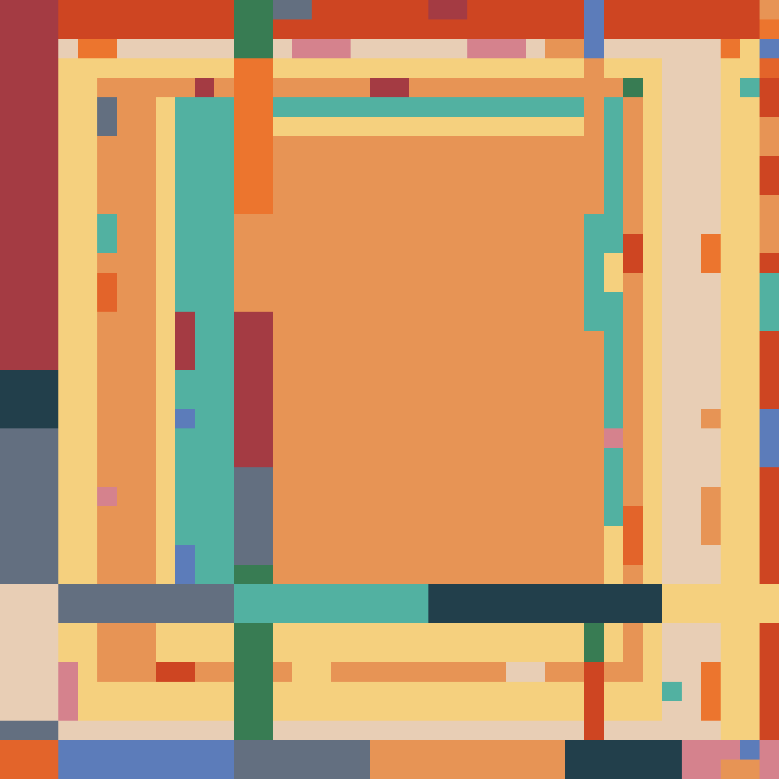 Abstract pixel-art rails selected for the Burn 0.18.0 release.