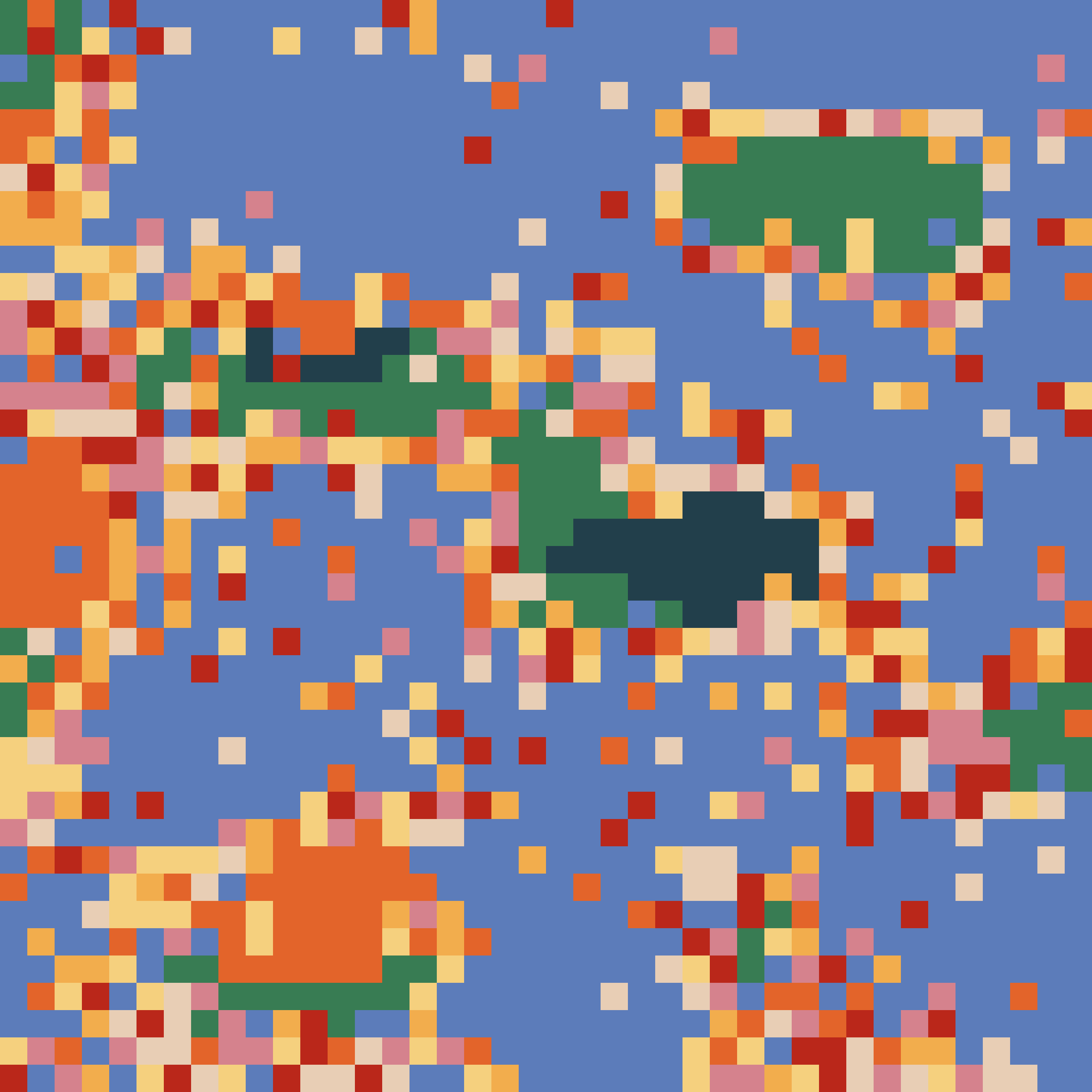 Abstract pixel-art reaction selected for the post on why quantization matters.