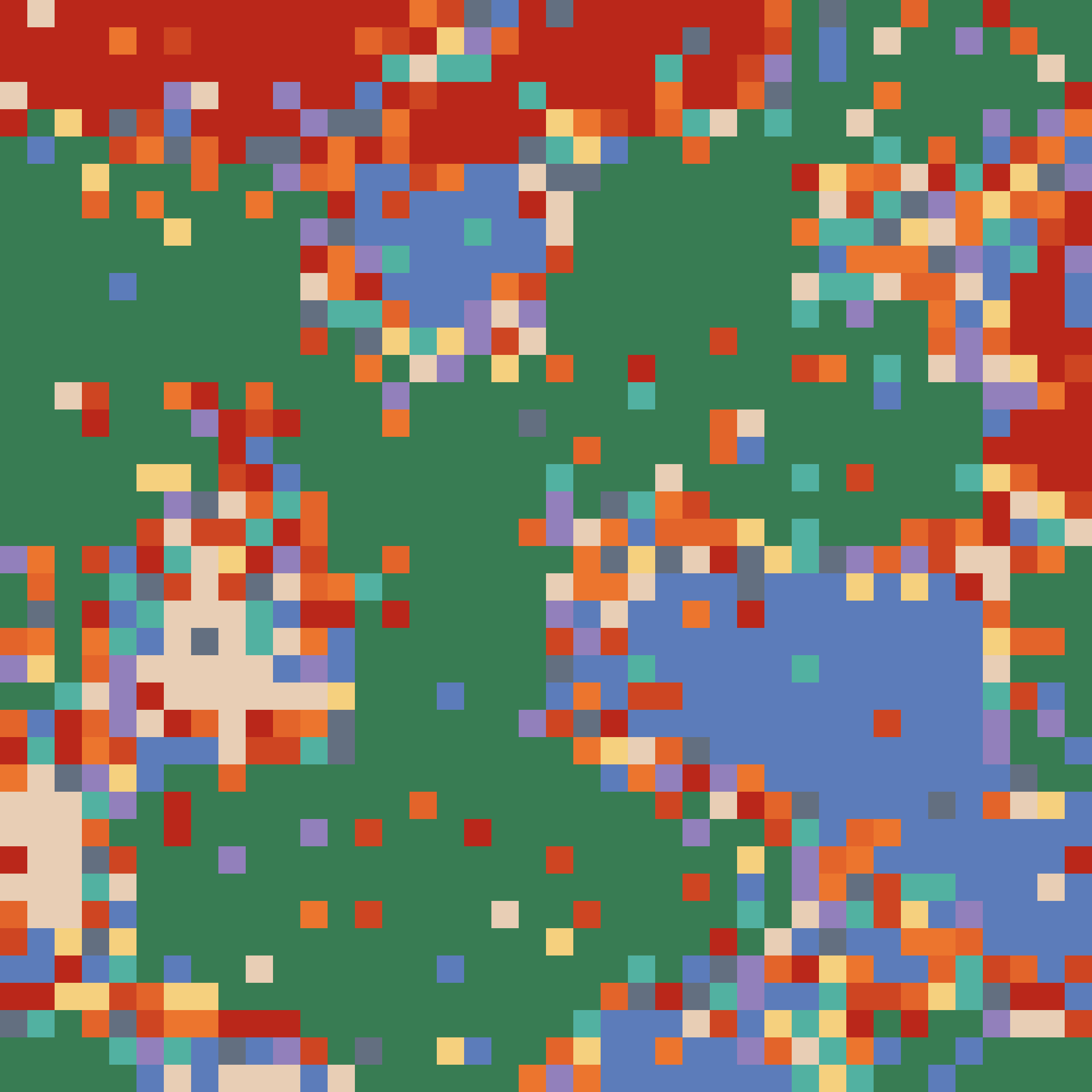 Abstract pixel-art reaction selected for the post on fusing tensor operation streams.