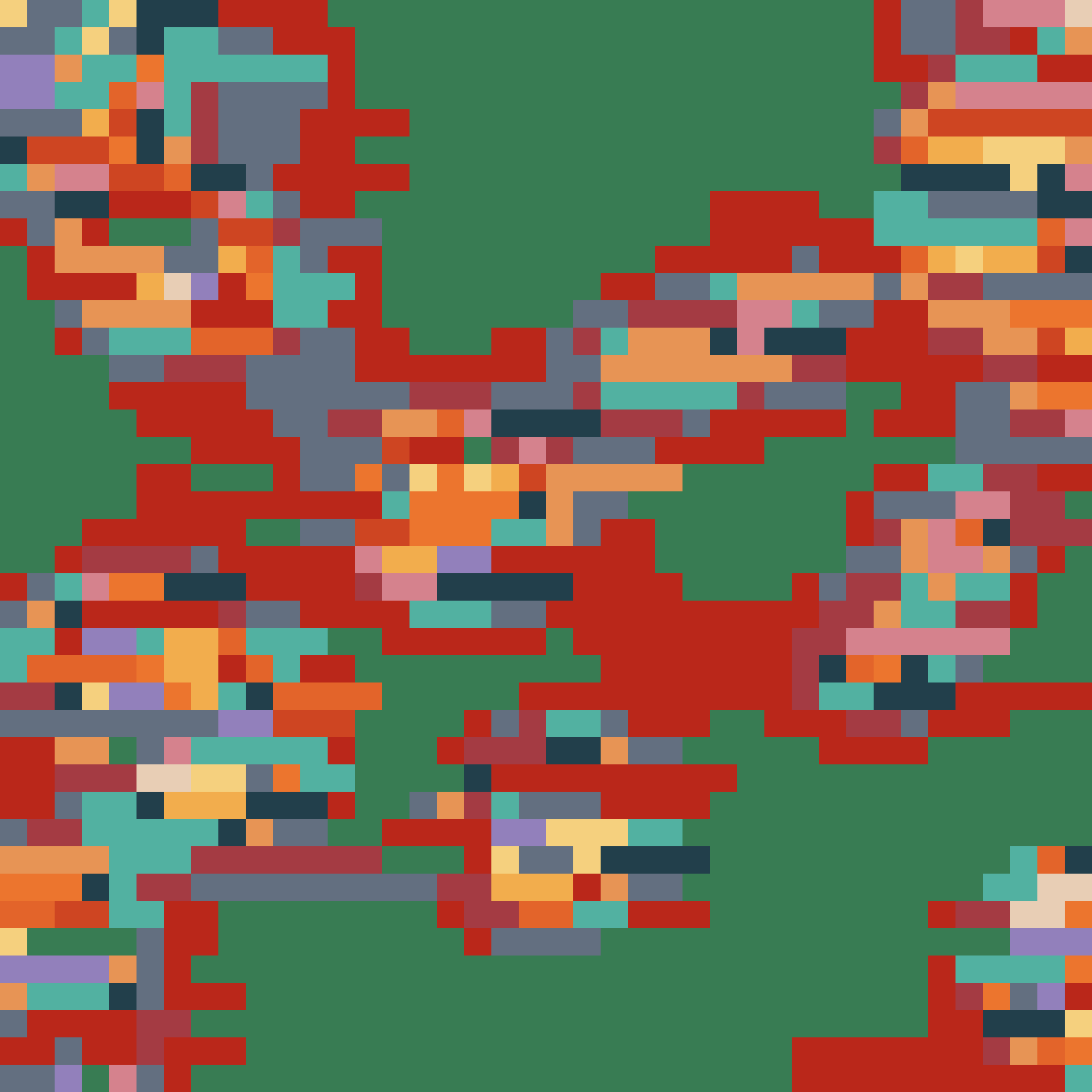 Abstract pixel-art reaction selected for Burn’s end-of-the-year review.